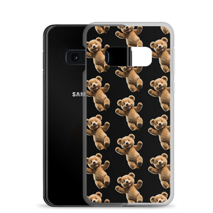 Happy Teddy Bear Pattern Samsung Case