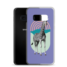 Giraffe Zebra Purple Samsung Case