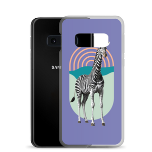 Giraffe Zebra Purple Samsung Case