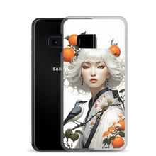 Oriental Lady with Orange and Bird Samsung Case