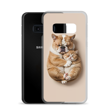 Cute Baby Cat and Dog Sleep Samsung Case