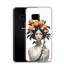 Beauty Lady with Orange Fruits Samsung Case