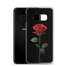 Red Rose on Black Samsung Case