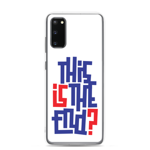 IS/THIS IS THE END? Navy Red Samsung Phone Case