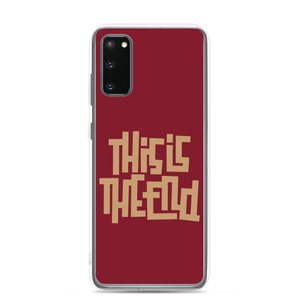 THIS IS THE END? Burgundy Samsung Phone Case