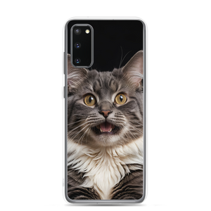 Shocked Cat Face Samsung Case