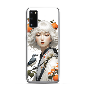 Oriental Lady with Orange and Bird Samsung Case