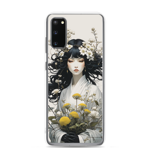 Oriental Lady with Yellow Flowers Samsung Case