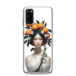 Beauty Lady with Orange Fruits Samsung Case