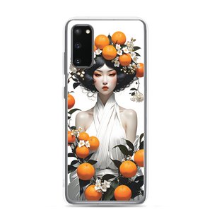 Oriental Lady with Orange Fruits Samsung Case