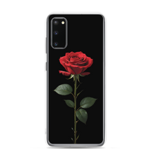 Red Rose on Black Samsung Case