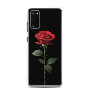 Red Rose on Black Samsung Case