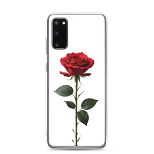 Red Rose on White Samsung Case