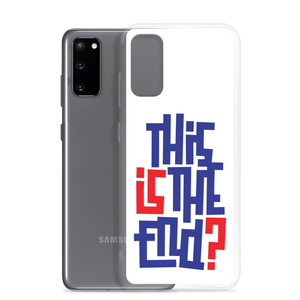 IS/THIS IS THE END? Navy Red Samsung Phone Case