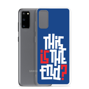 IS/THIS IS THE END? Navy Blue Reverse Samsung Phone Case