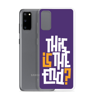 IS/THIS IS THE END? Purple Yellow Reverse Samsung Phone Case