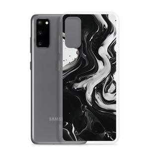 Black and White Fluid Samsung® Phone Case