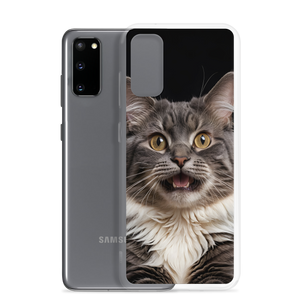 Shocked Cat Face Samsung Case