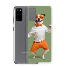 Funny Dancing Dog Green Samsung Case