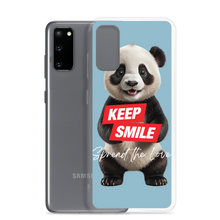 Keep Smile Blue Panda Samsung Case