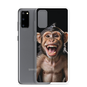 Happy Monkey Black Samsung Case