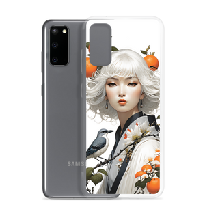 Oriental Lady with Orange and Bird Samsung Case