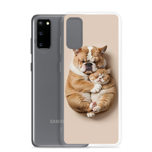 Cute Baby Cat and Dog Sleep Samsung Case