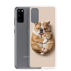 Cute Baby Cat and Dog Sleep Samsung Case