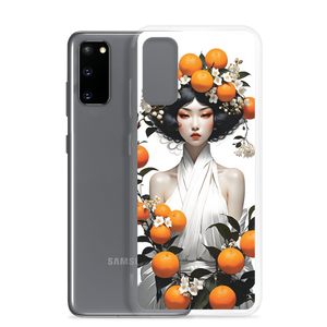 Oriental Lady with Orange Fruits Samsung Case