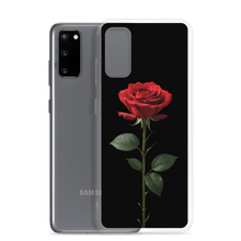 Red Rose on Black Samsung Case