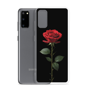 Red Rose on Black Samsung Case