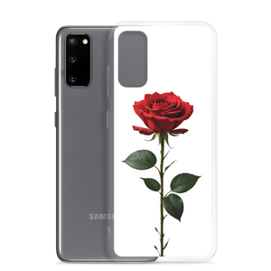 Red Rose on White Samsung Case