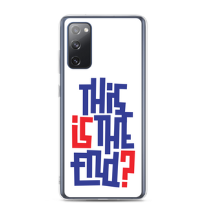 IS/THIS IS THE END? Navy Red Samsung Phone Case