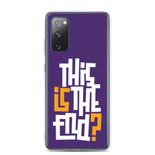 IS/THIS IS THE END? Purple Yellow Reverse Samsung Phone Case