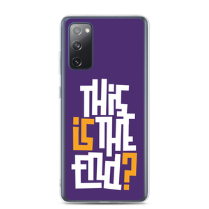 IS/THIS IS THE END? Purple Yellow Reverse Samsung Phone Case