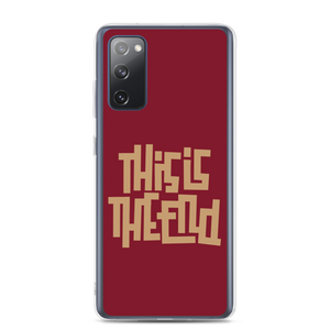 THIS IS THE END? Burgundy Samsung Phone Case