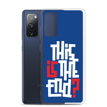 IS/THIS IS THE END? Navy Blue Reverse Samsung Phone Case