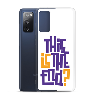 IS/THIS IS THE END? Purple Yellow Samsung Phone Case