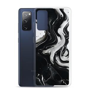 Black and White Fluid Samsung® Phone Case