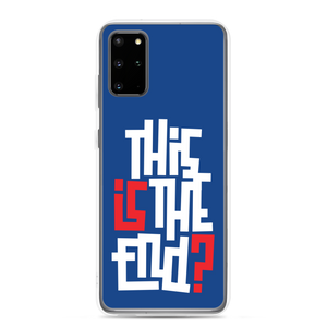 IS/THIS IS THE END? Navy Blue Reverse Samsung Phone Case