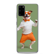 Funny Dancing Dog Green Samsung Case