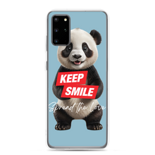 Keep Smile Blue Panda Samsung Case