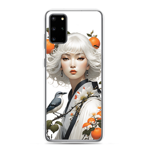 Oriental Lady with Orange and Bird Samsung Case