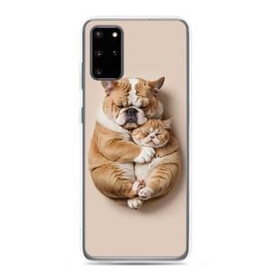 Cute Baby Cat and Dog Sleep Samsung Case