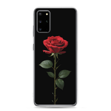 Red Rose on Black Samsung Case