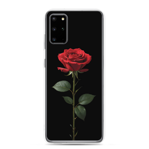 Red Rose on Black Samsung Case