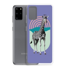 Giraffe Zebra Purple Samsung Case