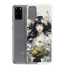 Oriental Lady with Yellow Flowers Samsung Case