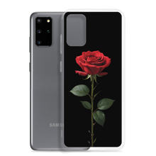 Red Rose on Black Samsung Case