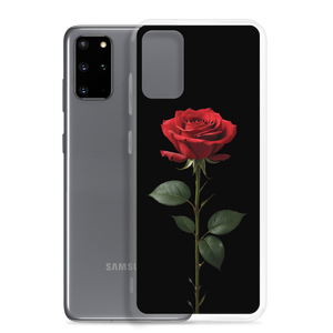 Red Rose on Black Samsung Case